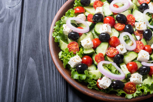 istock Fresh vegetables greek salad 1041071446