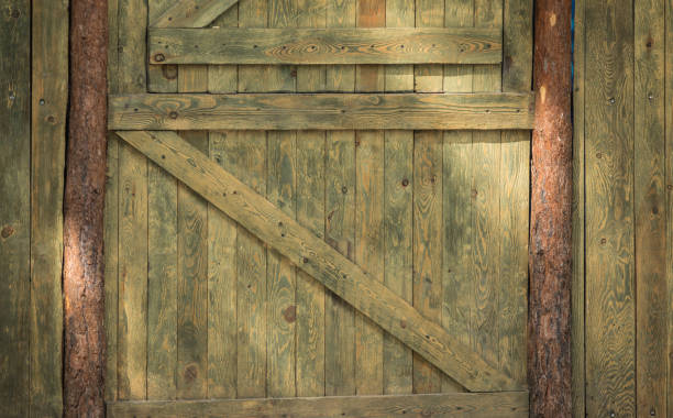 istock Weathered scratched grungy green wood background 1041071506