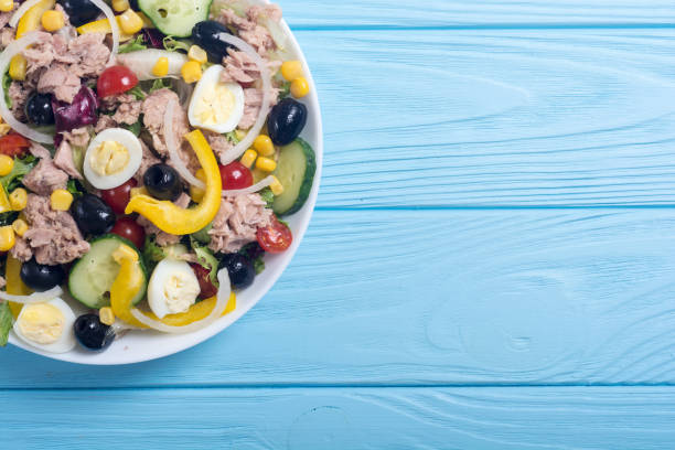 istock Tuna salad with vegetables 1041074404