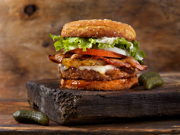 100% Gluten Free & Low Carb Bacon/Pineapple Hamburger and Bun