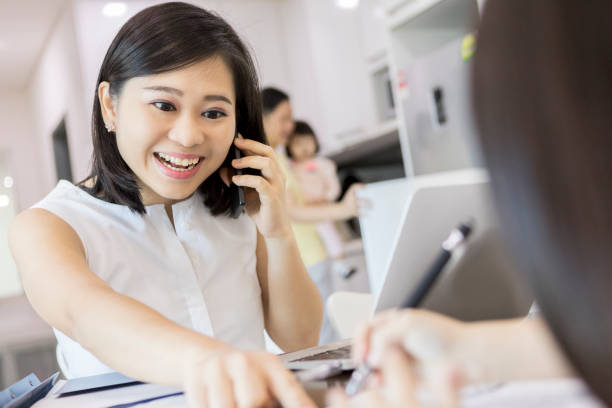 istock Businesswoman commutes from her home 1041087554