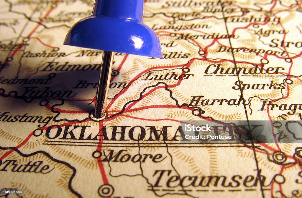 Oklahoma City - Photo de Carte libre de droits