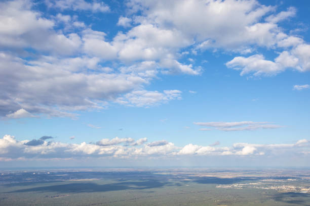 istock Aerial View Earth Landscape From Plane. 1041089162