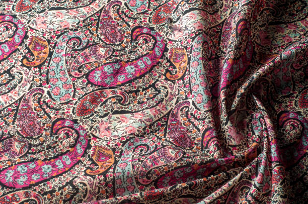 istock Texture background pattern.  Paisley vintage floral motif ethnic seamless background. Abstract lace pattern. Imitation of a textile factory. Hand-painted colorful wallpaper 1041093872