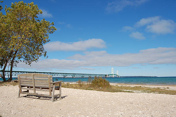 istock Inviting View of Mackinac Bridge 104109626