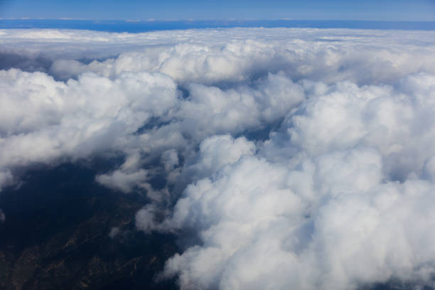 istock Blue sky with clouds, aerial photography 1041099124