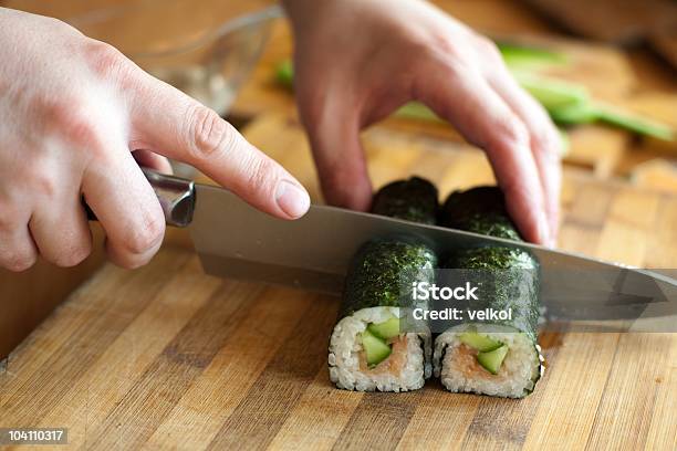 Make Roll Stock Photo - Download Image Now - Color Image, Cooking, Cutting