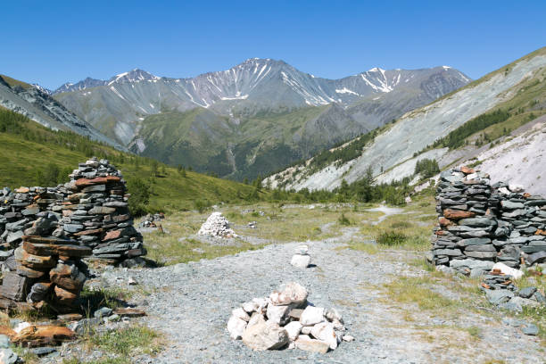 istock Ancient stone buildings in the mountains. 1041105670