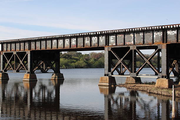 istock Iron and Steel Railroad Bridge 104111347