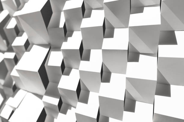istock Papers folded in geometric shapes, white background 1041116622
