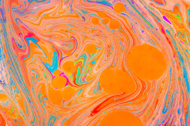 istock Abstract marbling art patterns as colorful background 1041116630