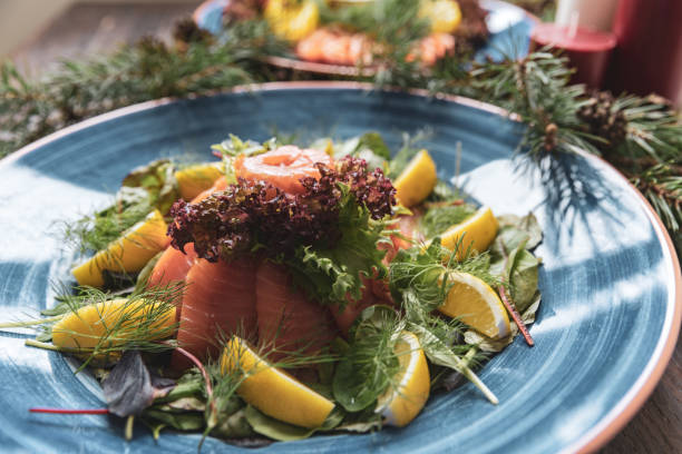 istock Salmon on a Swedish christmas table 1041117964