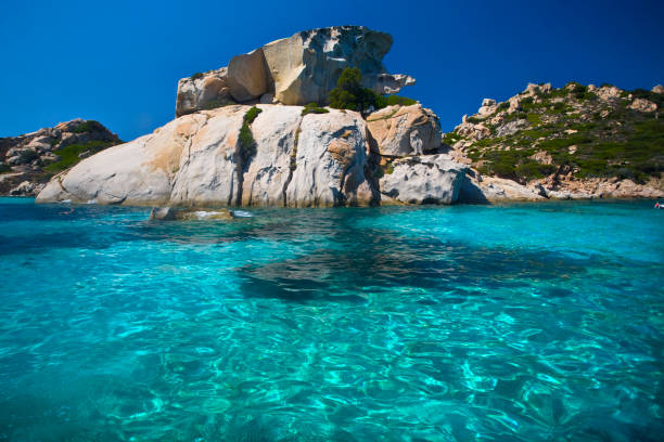 Crystal clear water in Sardinia