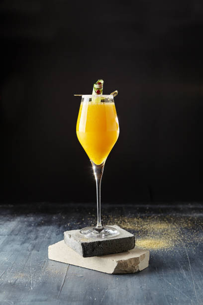 istock Macro Photo of Classic Bellini Cocktail 1041126218