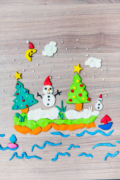 istock Molding clay for Christmas, Kid education learn and play 1041127766