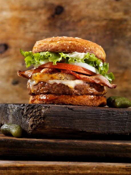 istock 100% Gluten Free & Low Carb Bacon/Pineapple Hamburger and Bun 1041137090