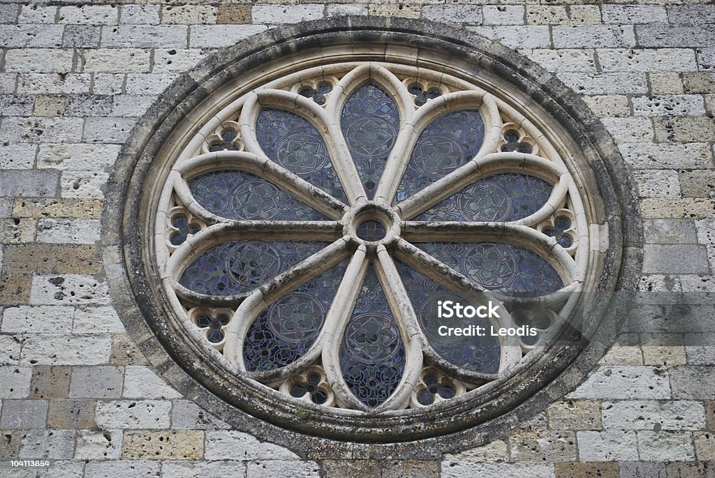 Igreja Circular janela - Foto de stock de Arabesco - Padrão royalty-free