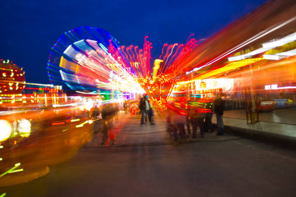 istock Light speed movement of the sky. 1041139904