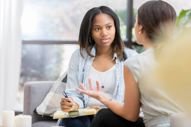 istock Understanding therapist listens to patient 1041145228