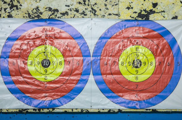 istock two round targets for darts and arrows 1041145302