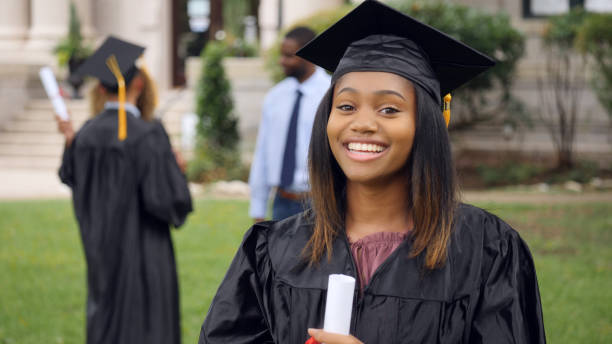 istock Smiling female college graduate 1041149080