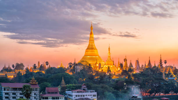 istock Yangon skyline with Shwedagon Pagoda in Myanmar 1041150314