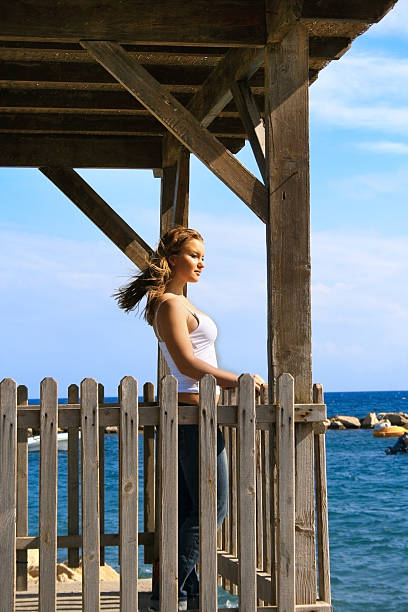 istock Woman at sea 104115409