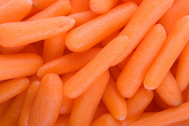 Orange Baby Carrots stock photo