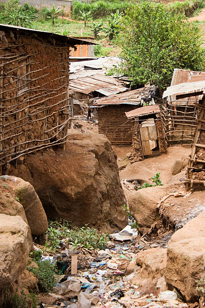 Third World Slum stock photo