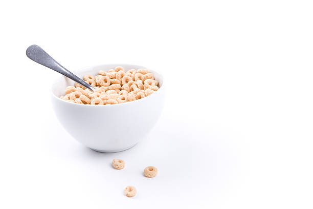 bowl of cereal stock photo