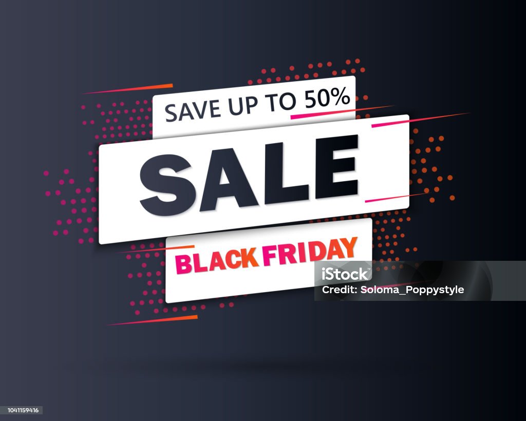 Black Friday sale inscription design template. Black Friday banner. Special offer. Vector illustration EPS10 Sale stock vector