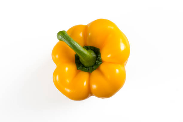 노랑 칠리 공장요 - yellow bell pepper 뉴스 사진 이미지