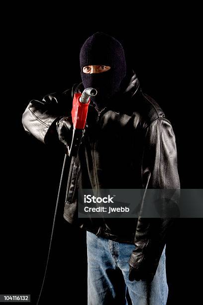 Highway Robbery Stock Photo - Download Image Now - Bank Robber, Fuel Pump, Thief