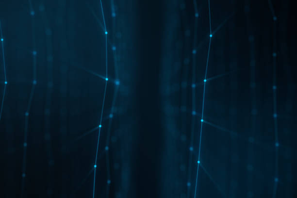 istock Abstract background of lines and dots, low poly mesh. Concept cloud internet connections technology connections. The current example of artificial intelligence concepts of the future. 3D illustration 1041164908