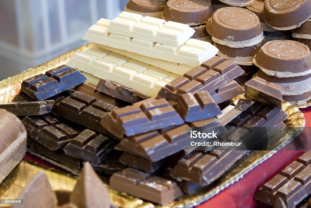 Verschiedene Arten von Schokolade - Lizenzfrei Braun Stock-Foto