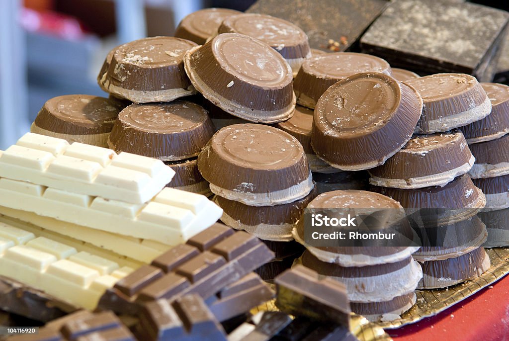 Schwarze und Weiße Schokolade - Lizenzfrei Braun Stock-Foto