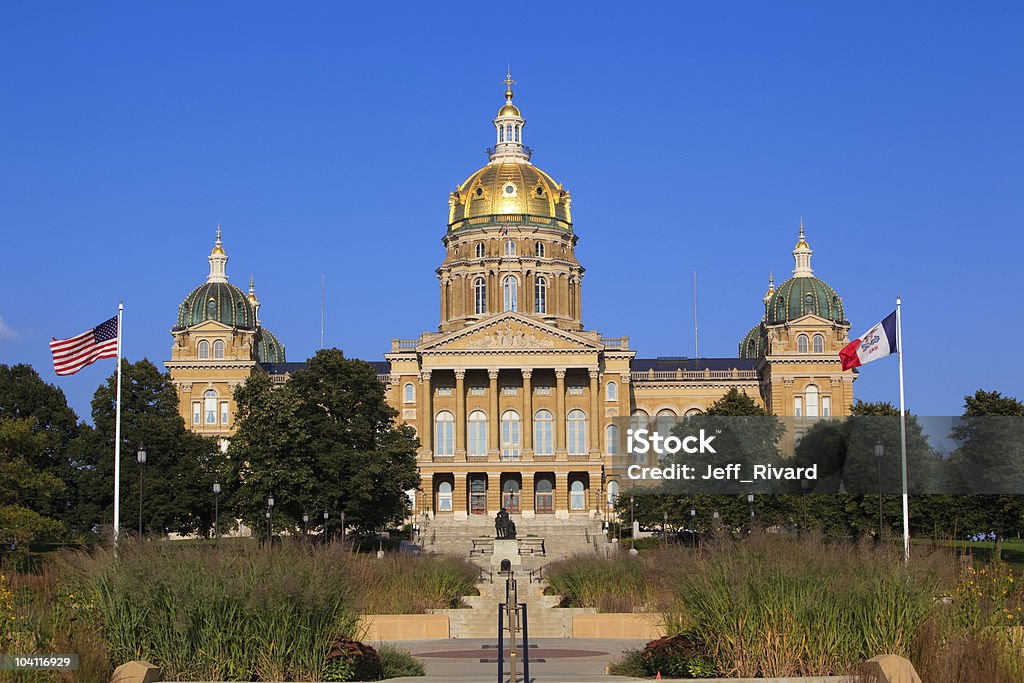Iowa Capitol - Foto de stock de Iowa royalty-free