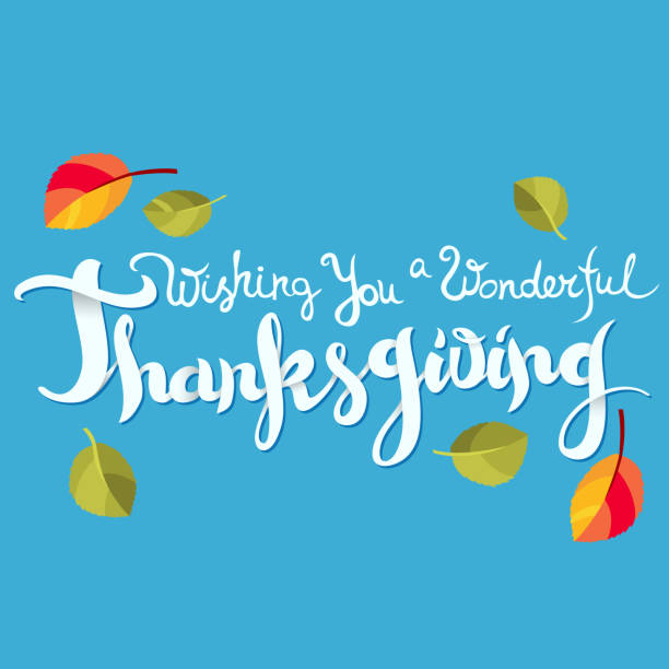Nous vous souhaitons une merveilleuse carte de Thanksgiving. - Illustration vectorielle