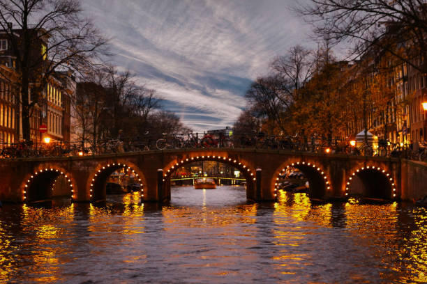 istock Amsterdam City's Streets and Canals on a cloudy day 1041175876