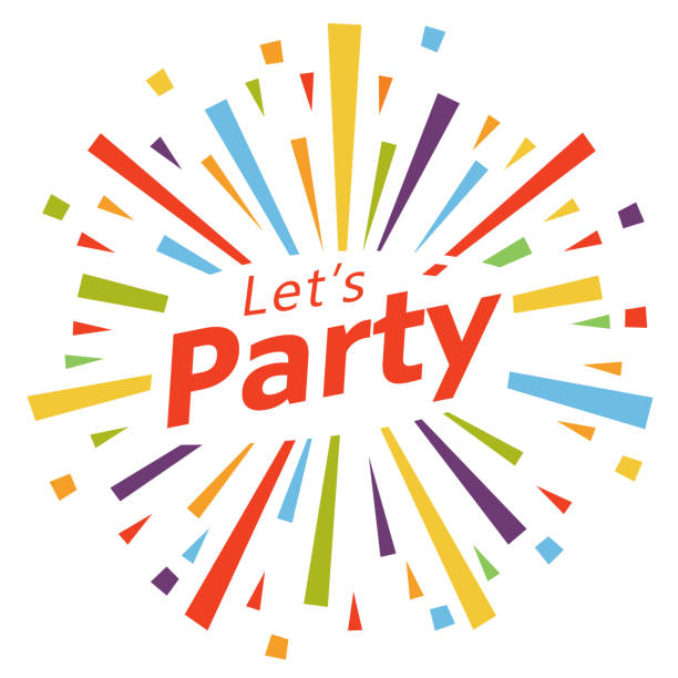 Let's party illustration vector vector art illustration