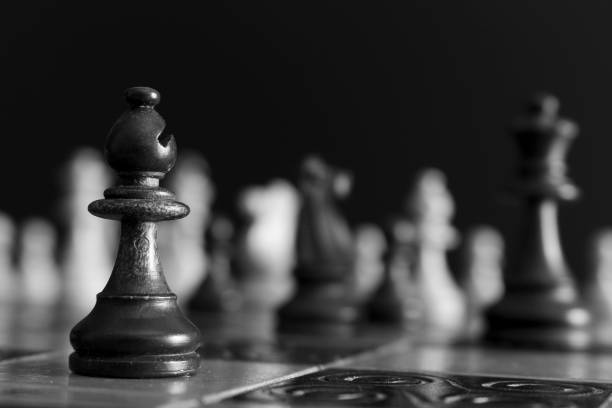 istock Chess photographed on a chessboard 1041184310