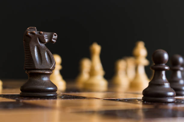 istock Chess photographed on a chessboard 1041184420