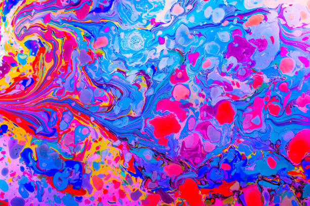 istock Abstract marbling art patterns as colorful background 1041185394