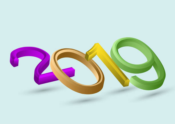 istock 2019 Happy new year festive season and shadow lights on background,  Vector for ESP 10 greeting design template 1041187604