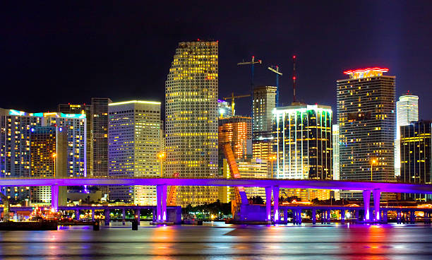 istock Downtown Miami Florida at night 104118993