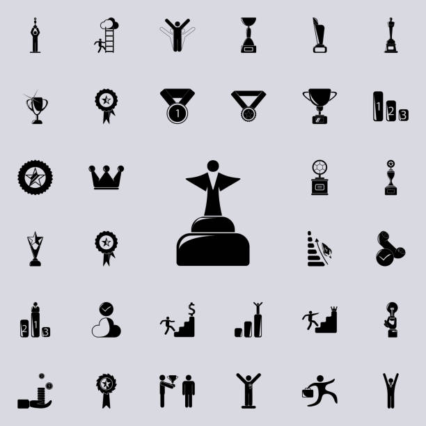 cup with an angel icon. Sucsess and awards icons universal set for web and mobile cup with an angel icon. Sucsess and awards icons universal set for web and mobile on colored background unrequited love quotes stock illustrations