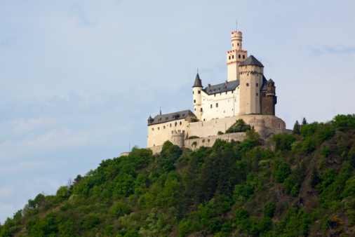 medieval castle Marksburg at Braubach