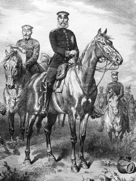 istock War between Germany and France: Victorious German Officers 1041193318