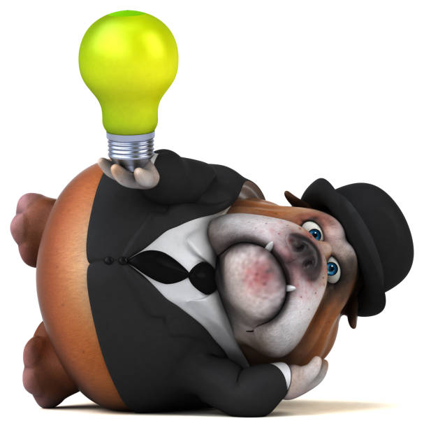 istock Fun bulldog - 3D Illustration 1041195546