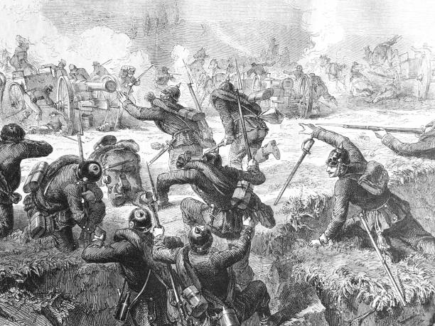 istock War between Germany and France: Fight in Sedan 1041202550